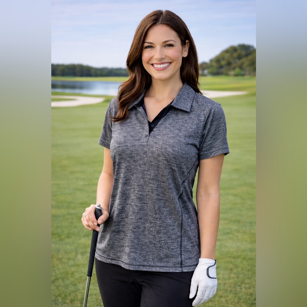 Annika Women's Gray Polo Shirt